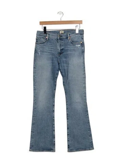 Pre-owned Citizen Of Humanity High-rise Flared Jeans In Blue
