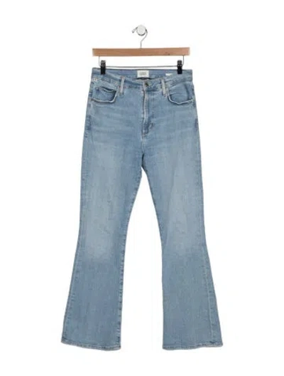 Pre-owned Citizen Of Humanity High-rise Flared Jeans In Blue