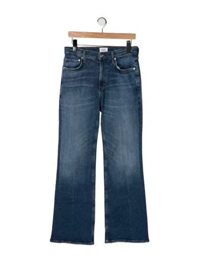 Pre-owned Citizen Of Humanity High-rise Flared Jeans In Blue