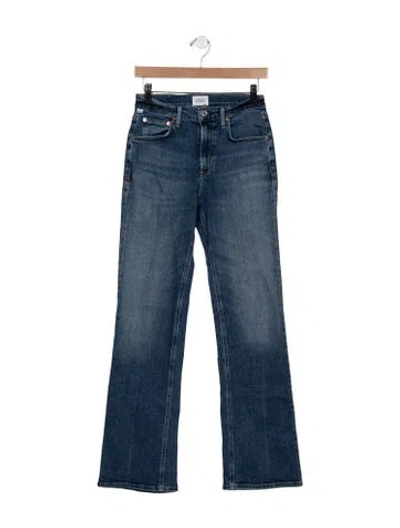 Pre-owned Citizen Of Humanity High-rise Flared Jeans In Blue