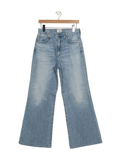 Pre-owned Citizen Of Humanity High-rise Flared Jeans In Blue