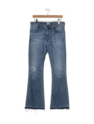 Pre-owned Citizen Of Humanity High-rise Flared Jeans In Blue