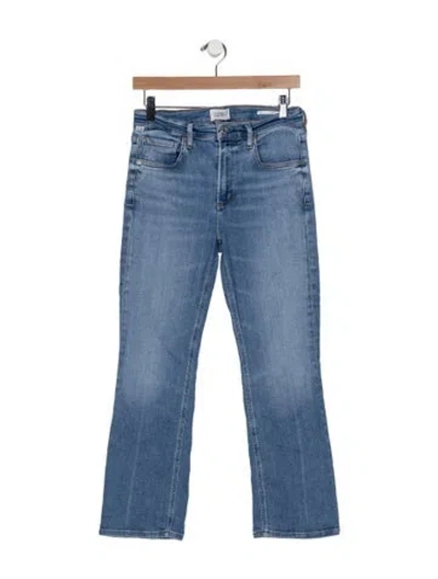 Pre-owned Citizen Of Humanity High-rise Flared Jeans In Blue