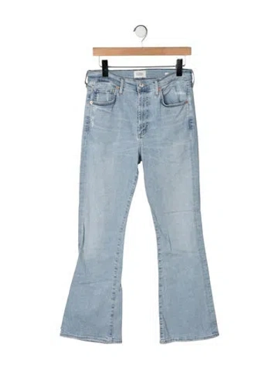 Pre-owned Citizen Of Humanity High-rise Flared Jeans In Blue