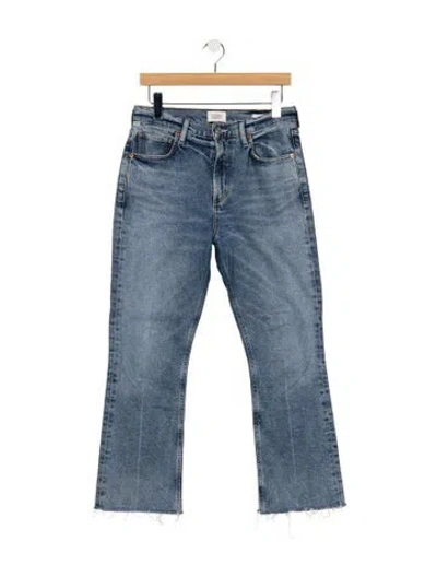 Pre-owned Citizen Of Humanity High-rise Flared Jeans In Blue