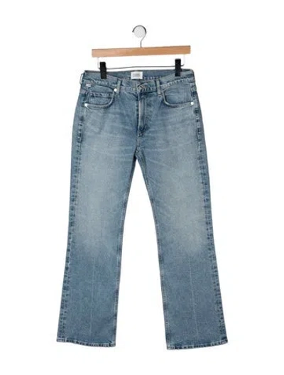 Pre-owned Citizen Of Humanity High-rise Flared Jeans In Blue