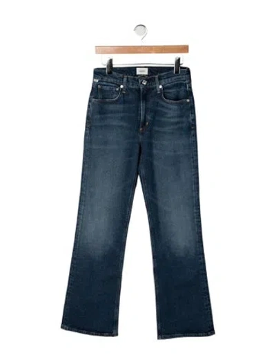 Pre-owned Citizen Of Humanity High-rise Flared Jeans In Blue