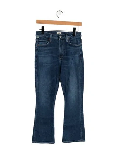 Pre-owned Citizen Of Humanity High-rise Flared Jeans In Blue