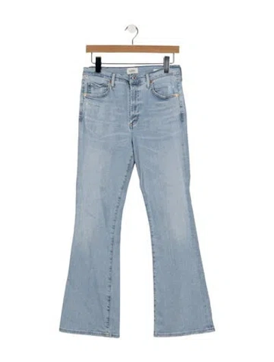 Pre-owned Citizen Of Humanity High-rise Flared Jeans In Blue