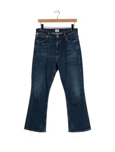 Pre-owned Citizen Of Humanity High-rise Flared Jeans In Blue