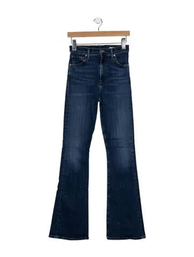 Pre-owned Citizen Of Humanity High-rise Flared Jeans In Gray