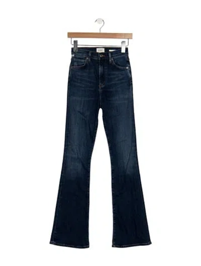 Pre-owned Citizen Of Humanity High-rise Flared Jeans In Gray