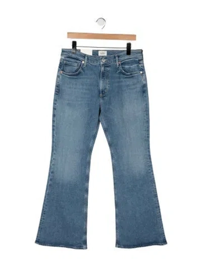 Pre-owned Citizen Of Humanity High-rise Flared Jeans W/ Tags In Blue