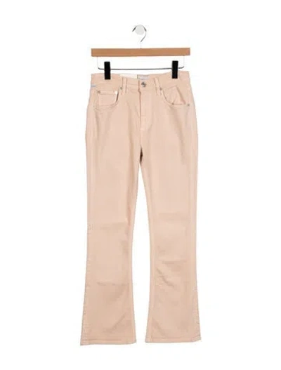 Pre-owned Citizen Of Humanity High-rise Flared Jeans W/ Tags In Pink