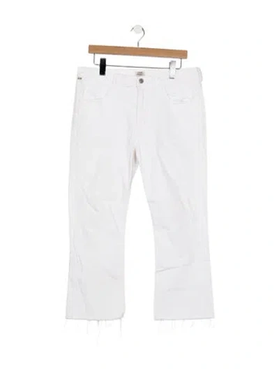 Pre-owned Citizen Of Humanity High-rise Flared Jeans In White