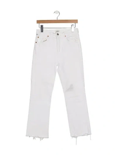 Pre-owned Citizen Of Humanity High-rise Flared Jeans In White