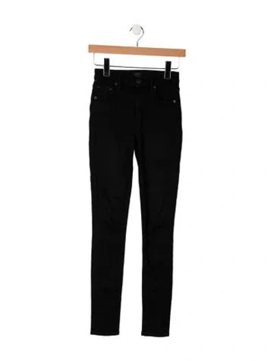 Pre-owned Citizen Of Humanity High-rise Skinny Leg Jeans In Black