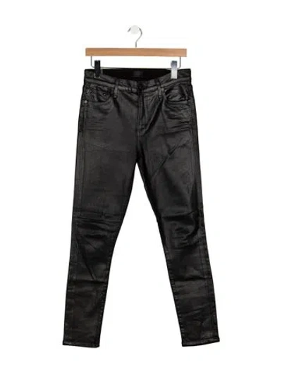 Pre-owned Citizen Of Humanity High-rise Skinny Leg Jeans In Black
