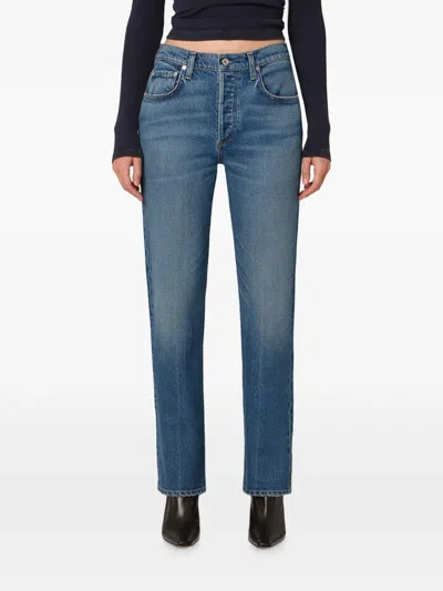 Citizen Of Humanity High-rise Slim-fit Jeans In Blue