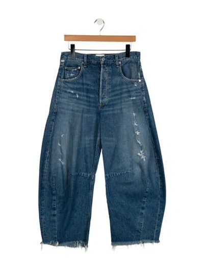 Pre-owned Citizen Of Humanity High-rise Straight Leg Jeans In Blue