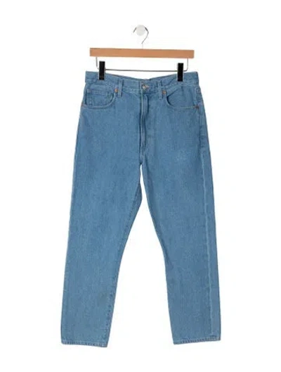 Pre-owned Citizen Of Humanity High-rise Straight Leg Jeans In Blue