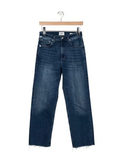 Pre-owned Citizen Of Humanity High-rise Straight Leg Jeans In Blue