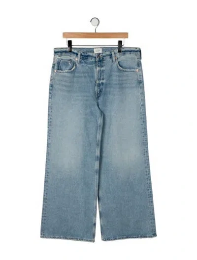 Pre-owned Citizen Of Humanity High-rise Wide Leg Jeans In Blue
