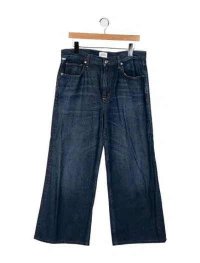 Pre-owned Citizen Of Humanity High-rise Wide Leg Jeans In Blue