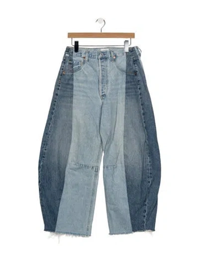 Pre-owned Citizen Of Humanity High-rise Wide Leg Jeans In Blue