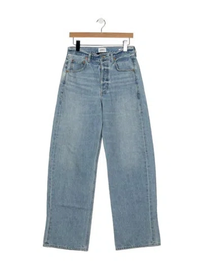 Pre-owned Citizen Of Humanity High-rise Wide Leg Jeans In Blue