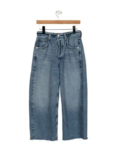 Pre-owned Citizen Of Humanity High-rise Wide Leg Jeans In Blue