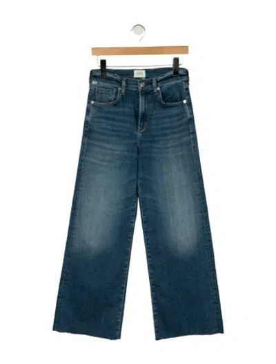 Pre-owned Citizen Of Humanity High-rise Wide Leg Jeans In Blue