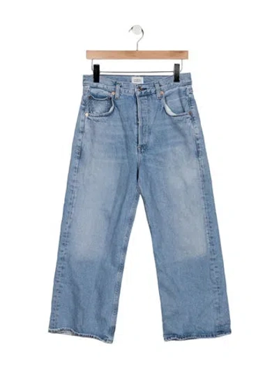 Pre-owned Citizen Of Humanity High-rise Wide Leg Jeans In Blue