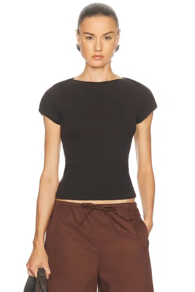 Citizen Of Humanity Humanity Baby Waffle Tee In Brown