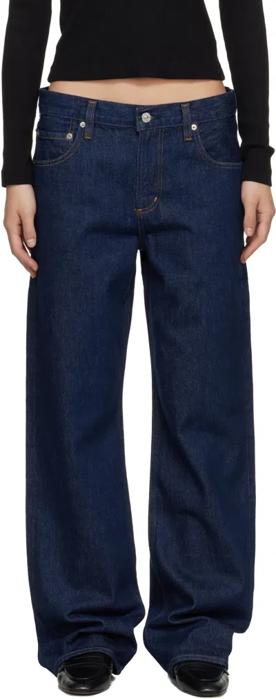 Citizen Of Humanity Indigo Linz Easy Straight Jeans In Blue