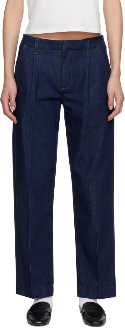 Citizen Of Humanity Indigo Mallory Straight Trouser Jeans In Blue