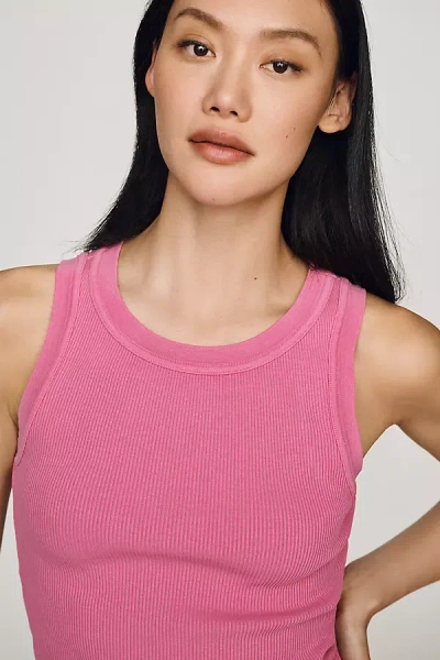 Citizen Of Humanity Isabel Rib Racerback Tank Top In Animal Print