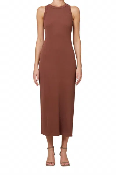 Citizen Of Humanity Isabel Rib Tank Dress In Mink In Brown