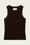 Citizen Of Humanity Isabel Rib Tank In Chocolate In Multi