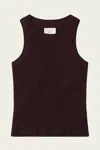 Citizen Of Humanity Isabel Rib Tank In Mahogany In Brown