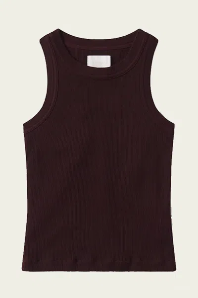 Citizen Of Humanity Isabel Rib Tank In Mahogany In Brown