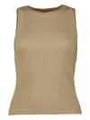 Citizen Of Humanity Isabel Ribbed Crew-neck Tank Top In Brown