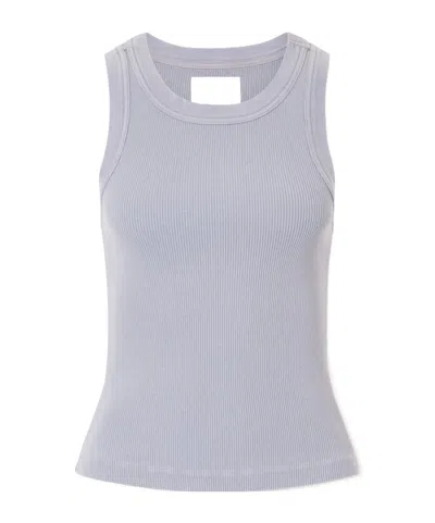 Citizen Of Humanity Isabel Ribbed Jersey Tank In Gray