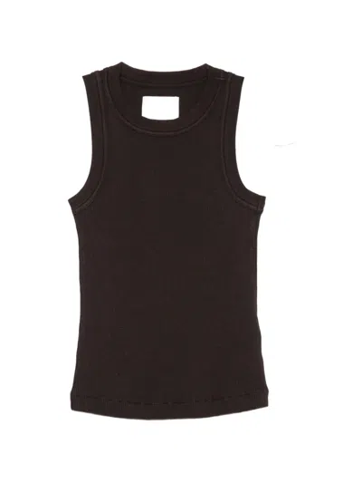 Citizen Of Humanity Isabel Ribbed-knit Tank Top In Brown
