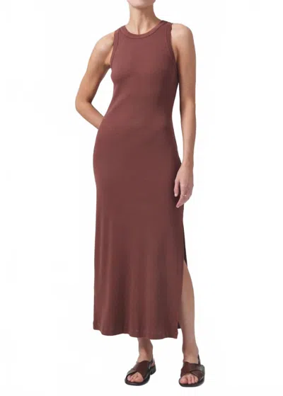 Citizen Of Humanity Isabel Tank Dress In Mink In Brown