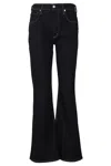 Citizen Of Humanity Mid-rise Flared Jeans In Black