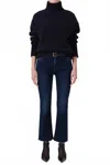 Citizen Of Humanity Isola Cropped Boot In Lotus In Blue