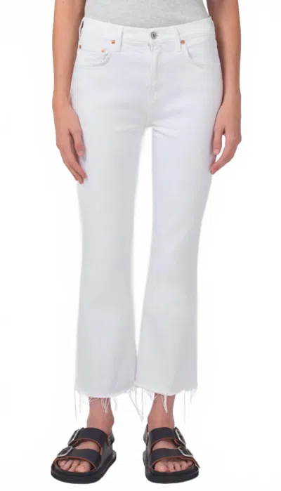 Citizen Of Humanity Isola Cropped Boot In Mayfair In White