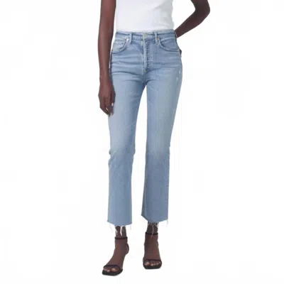 Citizen Of Humanity Isola Cropped Boot Jeans In Blue Moon