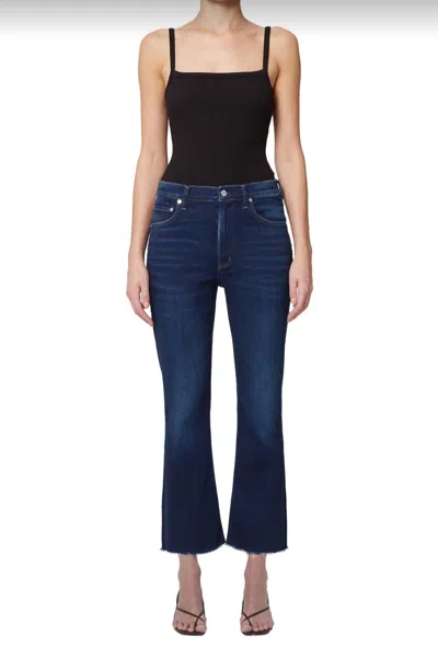 Citizen Of Humanity Isola Cropped Boot Jeans In Lotus In Blue